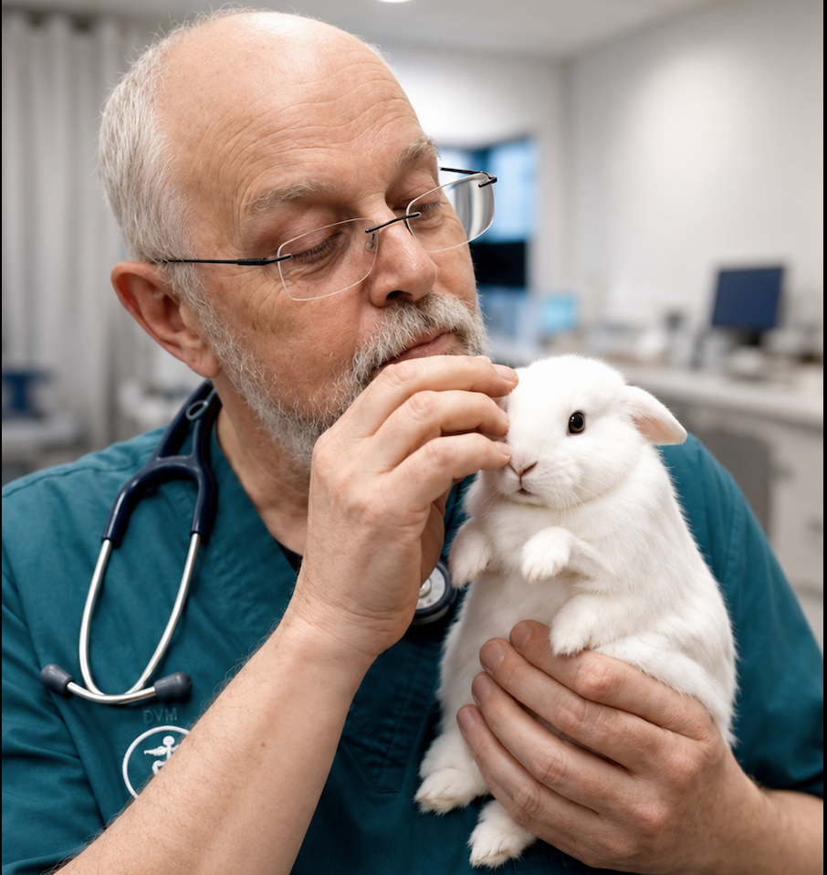 Rabbit dental examination at Francis Petcare Hospital